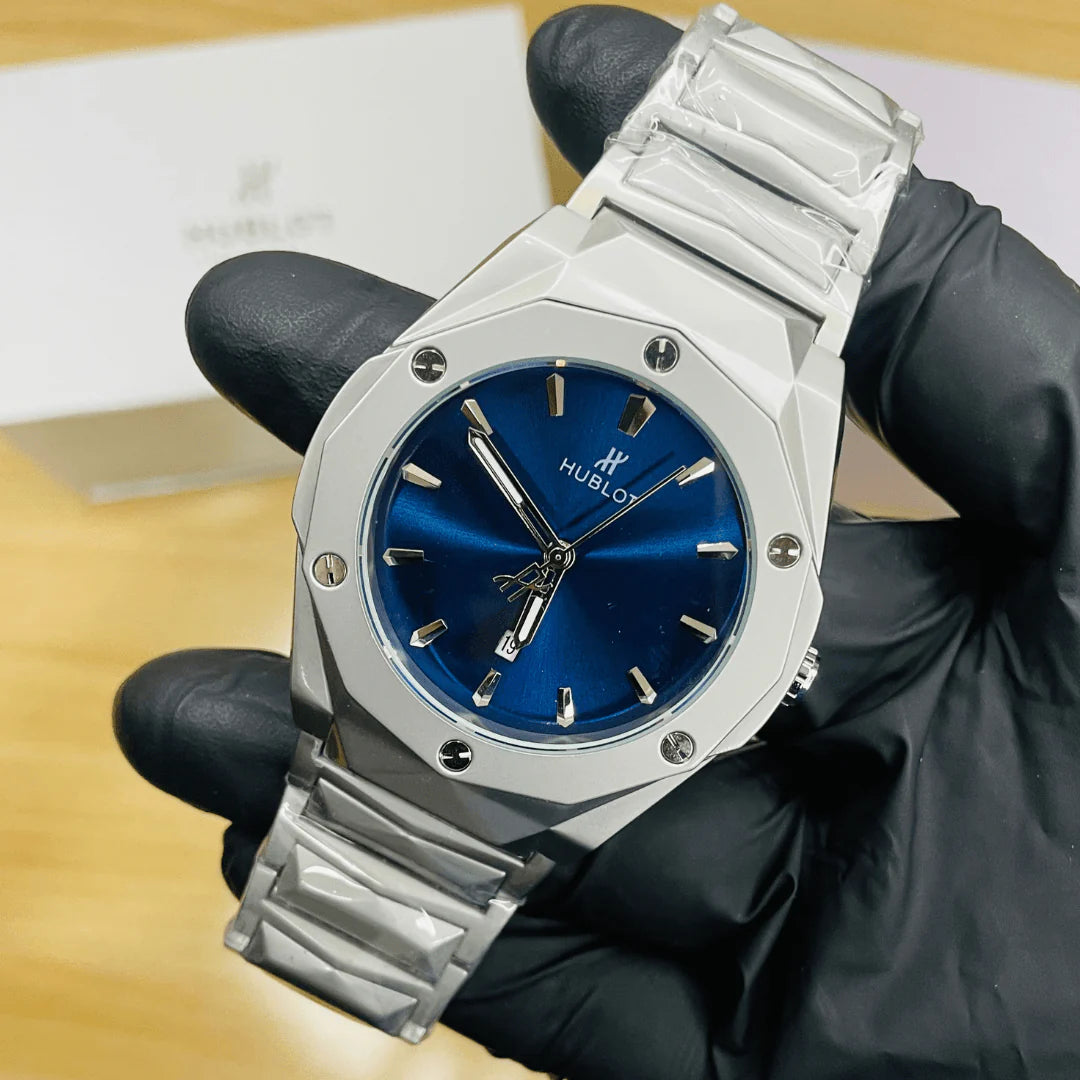 Hublot Premium Watch - Luxury Diamond Cut Chain