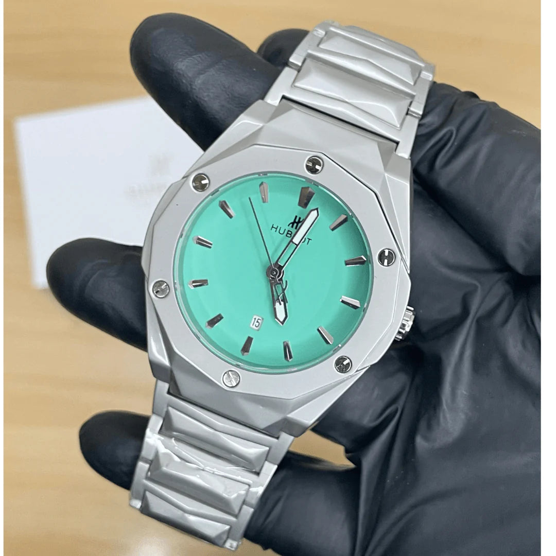 Hublot Premium Watch - Luxury Diamond Cut Chain