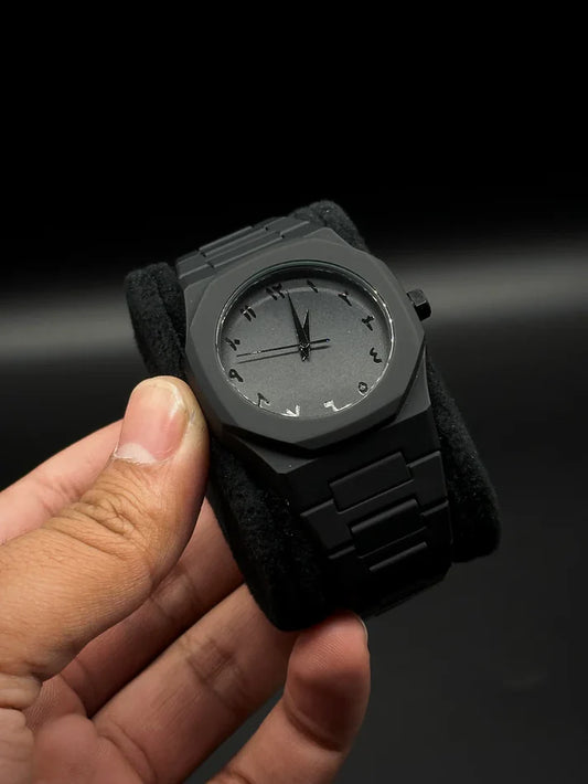 Black Arabic AURA Watch