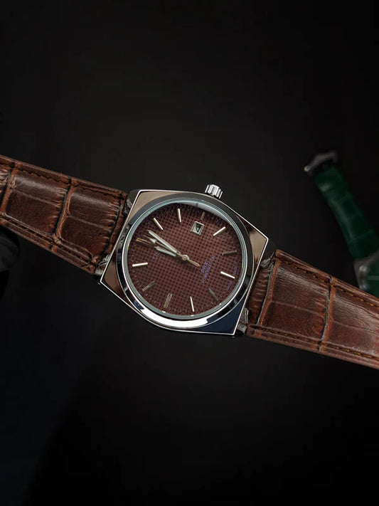 TISSOT PRX Leather Straps - Brown
